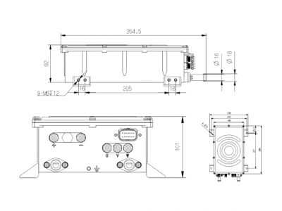 10kW高速永磁電機控制器圖片2