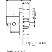 Amphenol 2芯塑料插座 A鍵位(不含端子)圖片3